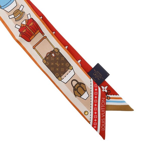 LOUIS VUITTON BandeauBB Anniere Paper House Silk100% Saffron - Picture 6 of 7